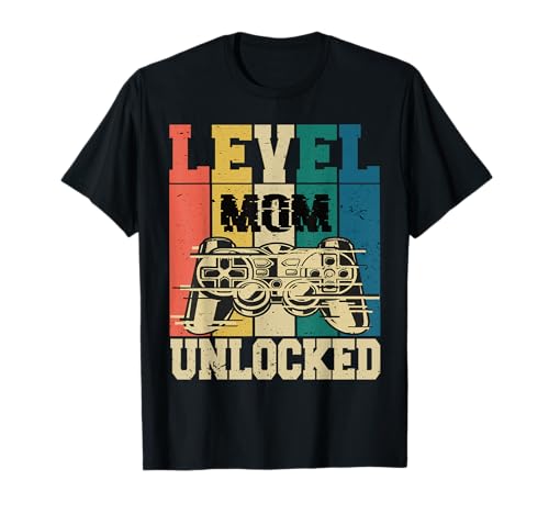 Level Mom Unlocked Mama Gaming Mama Gamer Mutter Gaming T-Shirt Level Mom Unlocked Mama Gaming Mama Gamer Mutter Gaming T-Shirt von Level Mom Unlocked