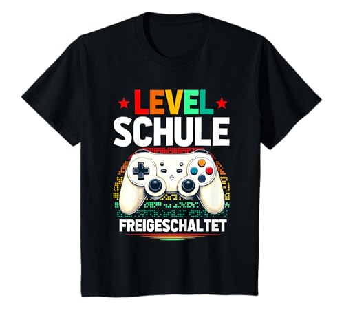 Kinder Level Schule Freigeschaltet Gaming Schulkind Controller T-Shirt Kinder Level Schule Freigeschaltet Gaming Schulkind Controller T-Shirt von Level Schule Freigeschaltet Gaming Einschulung