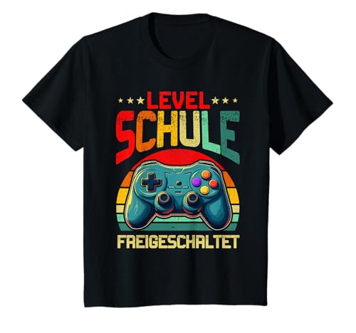 Kinder Level Schule Freigeschaltet Gaming Schulkind Controller T-Shirt Kinder Level Schule Freigeschaltet Gaming Schulkind Controller T-Shirt von Level Schule Freigeschaltet Gaming Einschulung