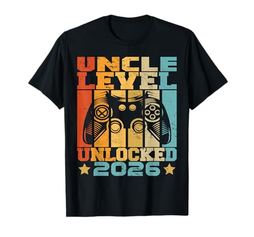 Uncle Level Unlocked 2026 Baby Ankündigung Onkel Gaming T-Shirt Uncle Level Unlocked 2026 Baby Ankündigung Onkel Gaming T-Shirt von Level Unlocked Pregnancy Announcement Family Gifts
