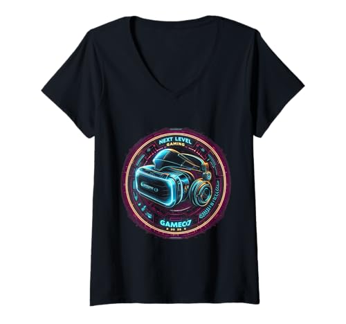Damen Level Up 2025 Gamer T-Shirt mit V-Ausschnitt Damen Level Up 2025 Gamer T-Shirt mit V-Ausschnitt von Level Up 2025 Gamer