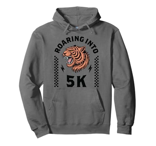 Roaring Into 5K Tiger I'm Ready for 5K Boy Girl Kid Lustig 5K Pullover Hoodie Roaring Into 5K Tiger I'm Ready for 5K Boy Girl Kid Lustig 5K Pullover Hoodie von Leveled Up to 5K Dinosaur Tiger 1st Day of School