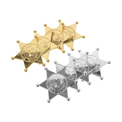 Levemolo 8 Stück Teiliges Anstecknadel Kostüm Accessoire Kunststoff Party Deko Gold Silber Je für Karneval Halloween von Levemolo