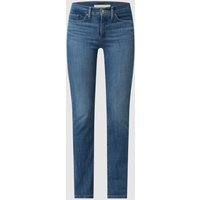 Levi's® 300 Shaping Straight Fit Jeans mit Viskose-Anteil Modell '314™' in Blau, Größe 30/30 von Levi's® 300