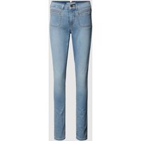 Levi's® 300 Skinny Fit Jeans mit Knopfverschluss in Blau, Größe 30/30 von Levi's® 300
