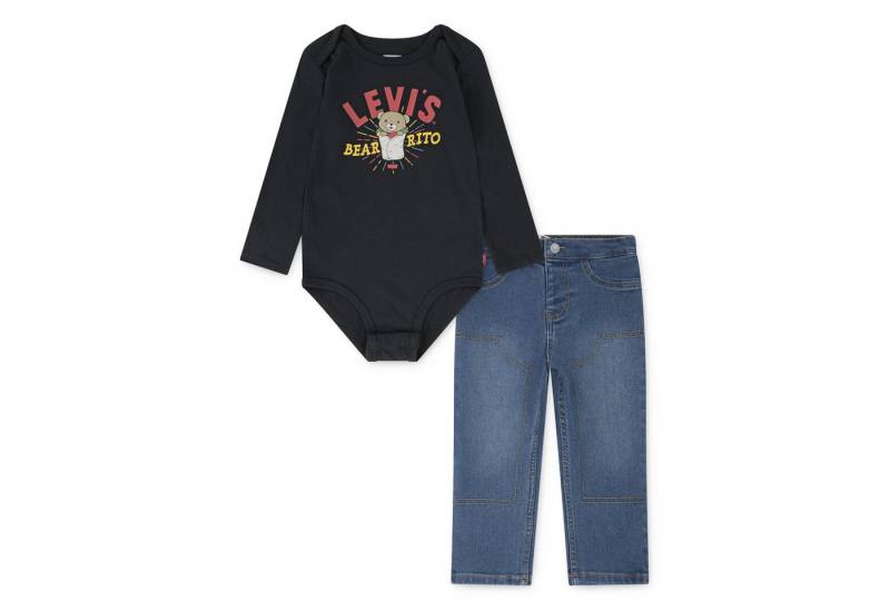Levi's® Kids Body & Hose LVB BEARRITO DENIM SET (Set, 2-tlg) mit lustigem Print von Levi's® Kids