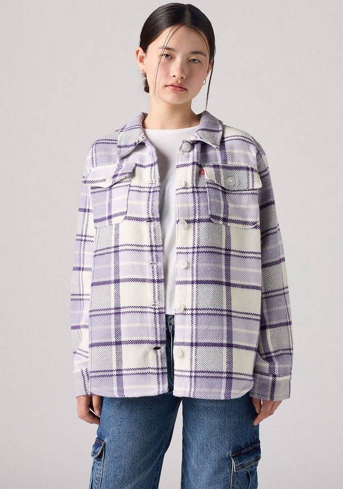 Levi's® Kids Hemdjacke LVG OVERSIZED PLAID SHACKET for Girls, Fleece von Levi's® Kids