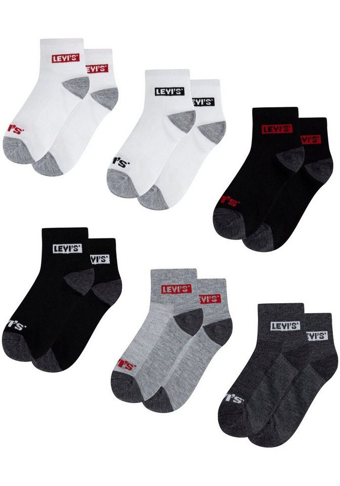 Levi's® Kids Kurzsocken LHN BOX TAB MID CUT 6PK (Packung) UNISEX von Levi's® Kids