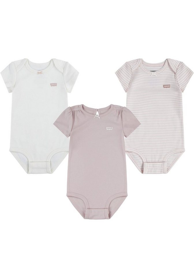 Levi's® Kids Neugeborenen-Geschenkset LVG 3PK BOW BODYSUIT SET (Set, 3-tlg) for Baby-Girls von Levi's® Kids