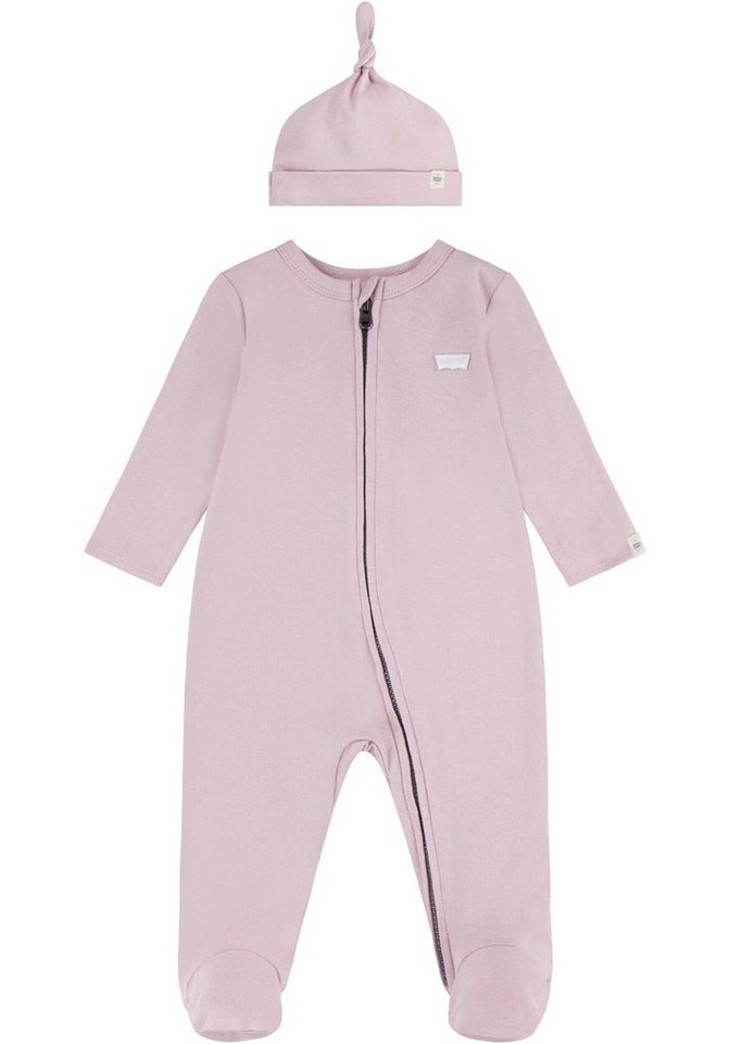 Levi's® Kids Neugeborenen-Geschenkset LVN FOOTED COVERALL & HAT SET (Set, 2-tlg) UNISEX von Levi's® Kids