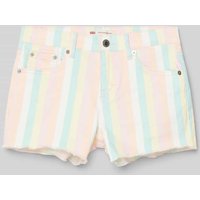 Levi’s® Kids Slim Fit Jeansshorts mit Streifenmuster in Apricot, Größe 152 von Levi’s® Kids