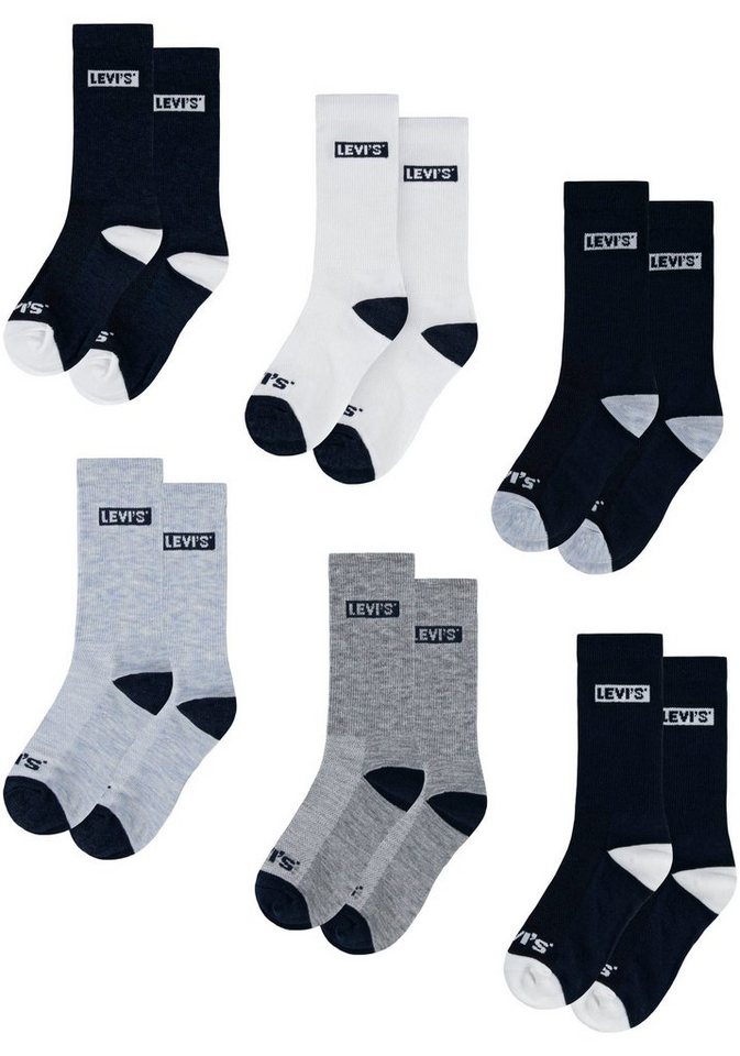 Levi's® Kids Socken LHN BOX TAB HIGH CUT 6PK (6-Paar) UNISEX von Levi's® Kids