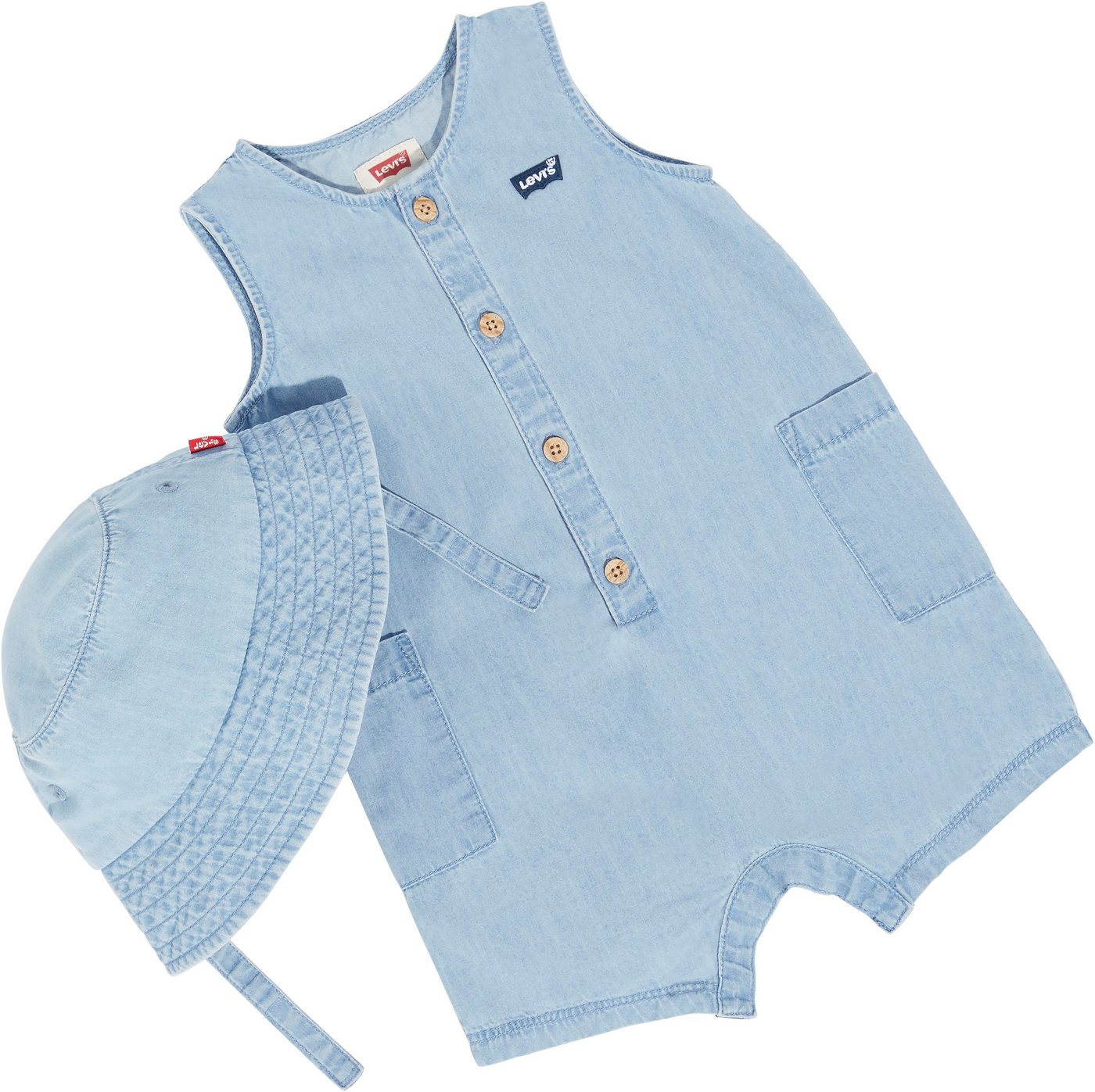 Levi's® Kids Starterpaket Strampler und Hut für Babys von Levi's® Kids