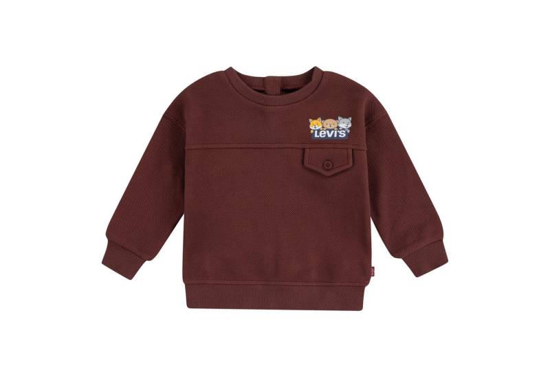 Levi's® Kids Sweatshirt LVB CHARACTER POCKET CREW mit Struktur von Levi's® Kids