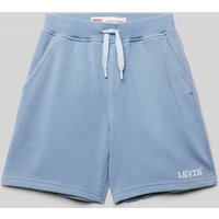 Levi’s® Kids Sweatshorts mit Logo-Stitching in Rauchblau, Größe 152 von Levi’s® Kids