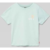 Levi’s® Kids T-Shirt mit Logo-Print Modell 'OCEAN' in Helltuerkis, Größe 140 von Levi’s® Kids