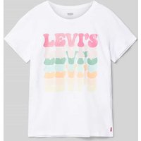 Levi’s® Kids T-Shirt mit Logo-Print Modell 'RETRO' in Weiss, Größe 152 von Levi’s® Kids