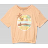 Levi’s® Kids T-Shirt mit Logo-Print Modell 'SUNRISE' in Apricot, Größe 164 von Levi’s® Kids