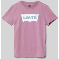 Levi’s® Kids T-Shirt mit Logo-Print in Mauve, Größe 164 von Levi’s® Kids