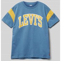 Levi’s® Kids T-Shirt mit Logo-Print in Rauchblau, Größe 152 von Levi’s® Kids