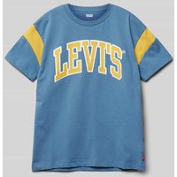 Levi’s® Kids T-Shirt mit Logo-Print in Rauchblau, Größe 164 von Levi’s® Kids