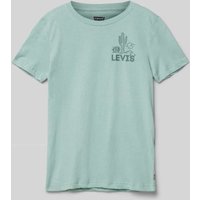Levi’s® Kids T-Shirt mit Logo-Print in Schilf, Größe 164 von Levi’s® Kids