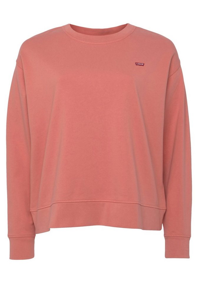 Levi's® Plus Sweatshirt Standard Crew mit kleiner Logostickerei von Levi's® Plus