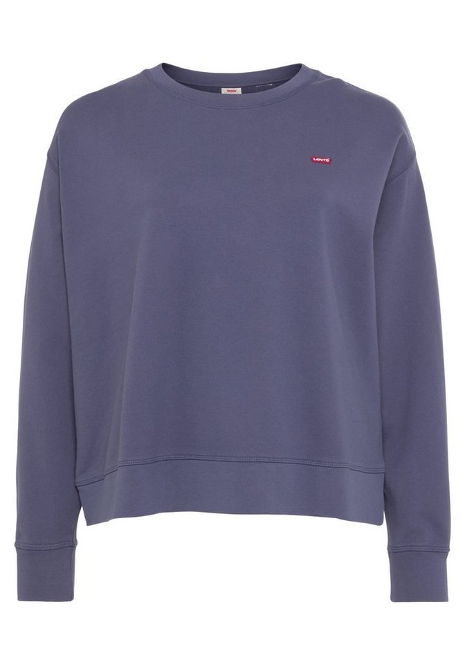 Levi's® Plus Sweatshirt Standard Crew mit kleiner Logostickerei von Levi's® Plus