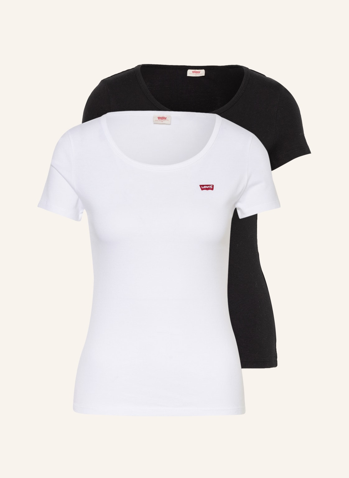 Levi's® 2er-Pack T-Shirts schwarz von Levis