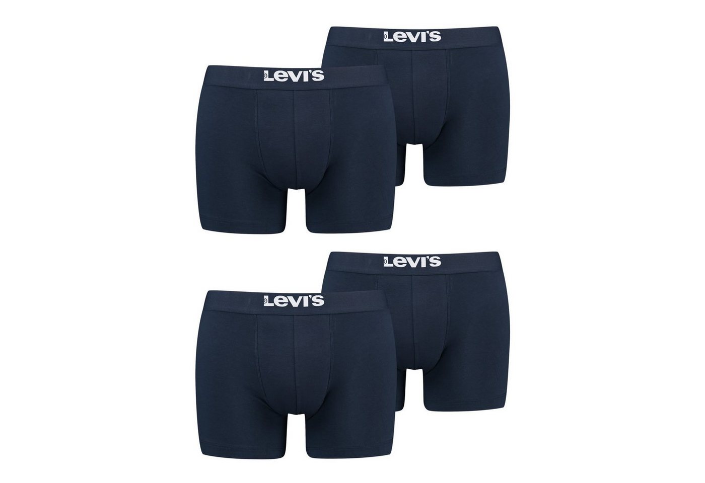 Levi's® Boxer Brief Super Soft Cotton Stretch (4-St) mit Markenlogo am Bund von Levi's®