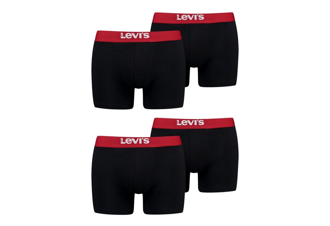 Levi's® Boxer Brief Super Soft Cotton Stretch (4-St) mit Markenlogo am Bund von Levi's®