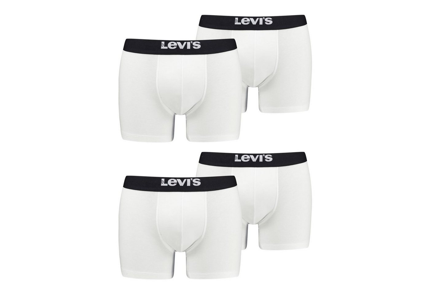 Levi's® Boxer Brief Super Soft Cotton Stretch (4-St) mit Markenlogo am Bund von Levi's®