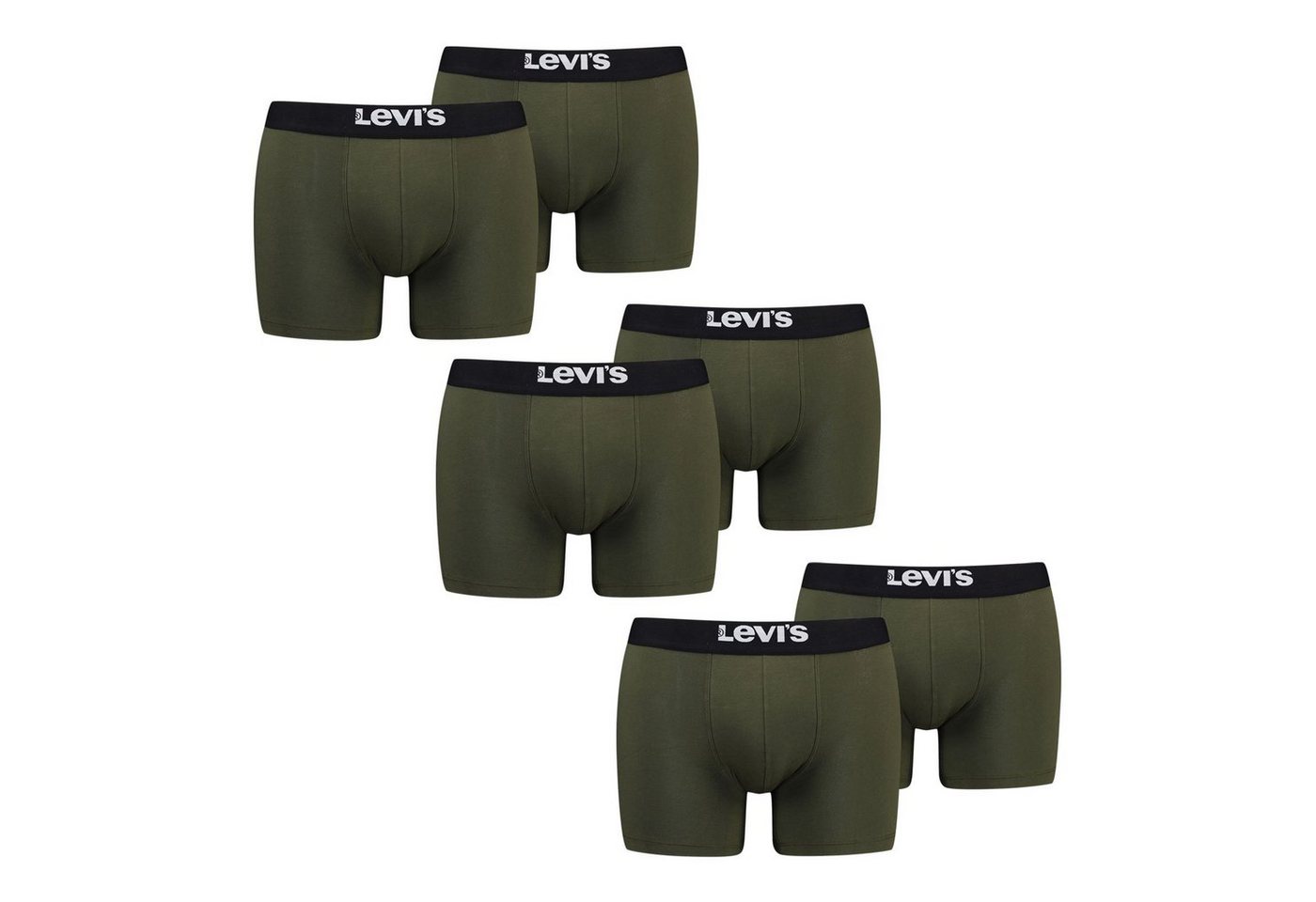 Levi's® Boxer Brief Super Soft Cotton Stretch (6-St) mit Markenlogo am Bund von Levi's®