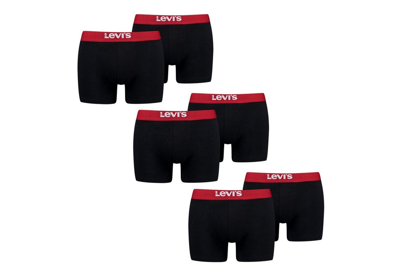 Levi's® Boxer Brief Super Soft Cotton Stretch (6-St) mit Markenlogo am Bund von Levi's®