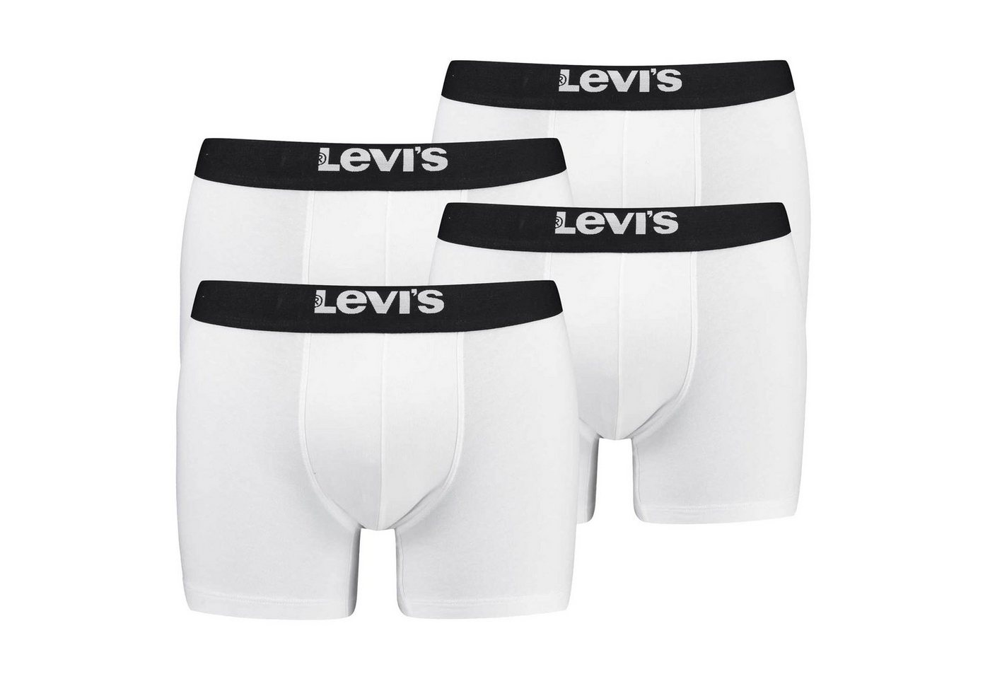 Levi's® Boxer Herren Boxershorts, 4er Pack - Solid Basic Boxer von Levi's®