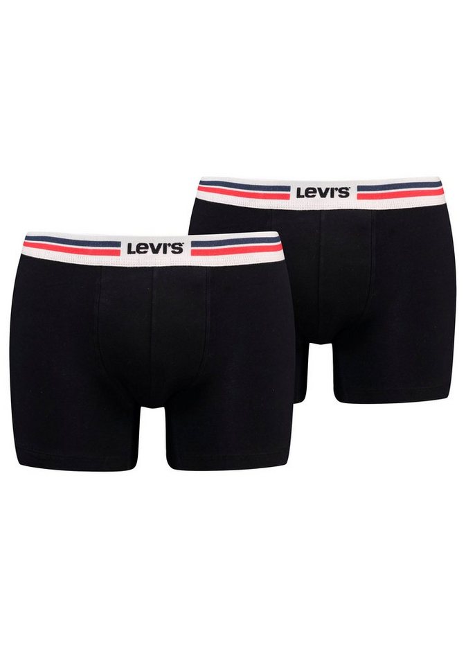 Levi's® Boxershorts (Packung, 2-St) LEVIS MEN PLACED SPRTSWR LOGO BOXER BRIEF ORG 2P von Levi's®