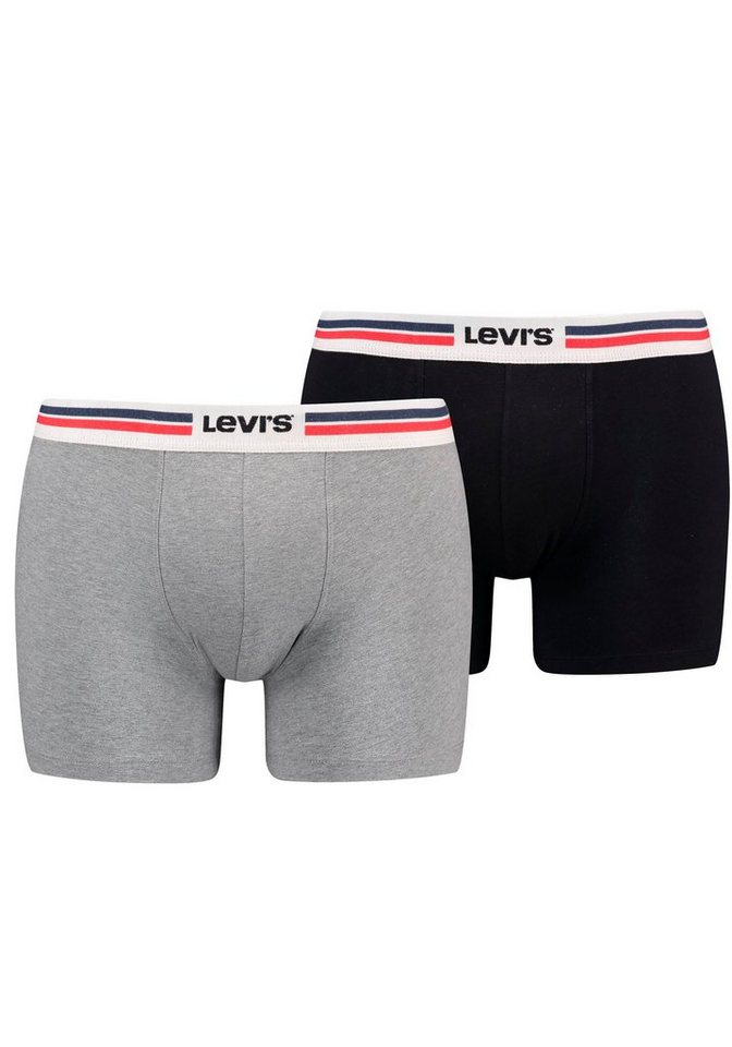 Levi's® Boxershorts (Packung, 2-St) LEVIS MEN PLACED SPRTSWR LOGO BOXER BRIEF ORG 2P von Levi's®