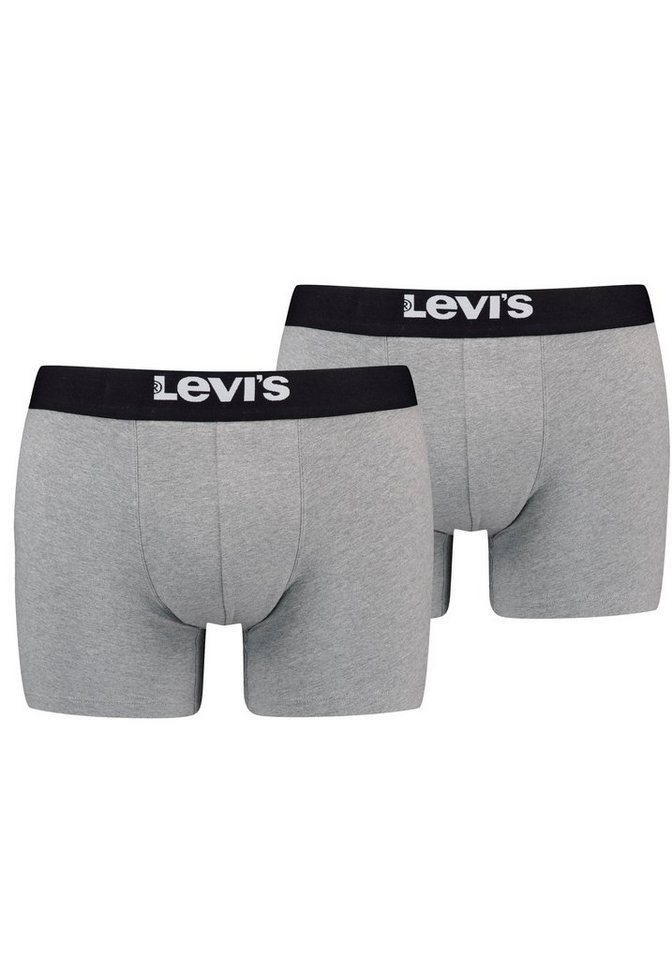 Levi's® Boxershorts (Packung, 2-St) LEVIS MEN SOLID BASIC BOXER BRIEF ORGANIC CO 2P von Levi's®