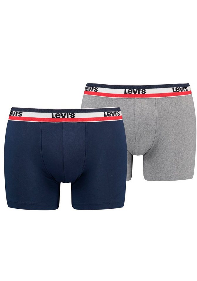 Levi's® Boxershorts (Packung, 2-St) LEVIS MEN SPRTSWR LOGO BOXER BRIEF ORGANIC CO 2P von Levi's®