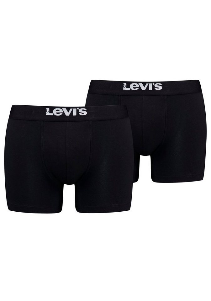 Levi's® Boxershorts LEVIS MEN SLD BASC BOXER BRIEF ORG CO 2P (Packung, 2er Pack) mit breitem Logobund von Levi's®