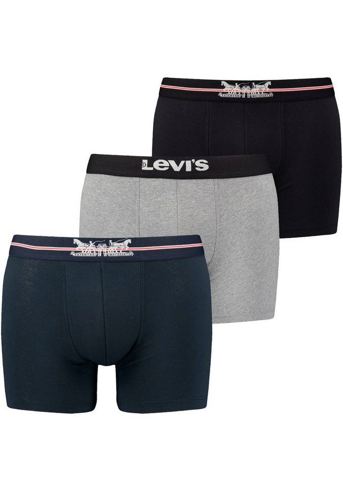 Levi's® Boxershorts (Packung, 3-St) LEVIS MEN GIFTBOX 2 HORSE PULL LOGO BOXER BRIEF 3P von Levi's®