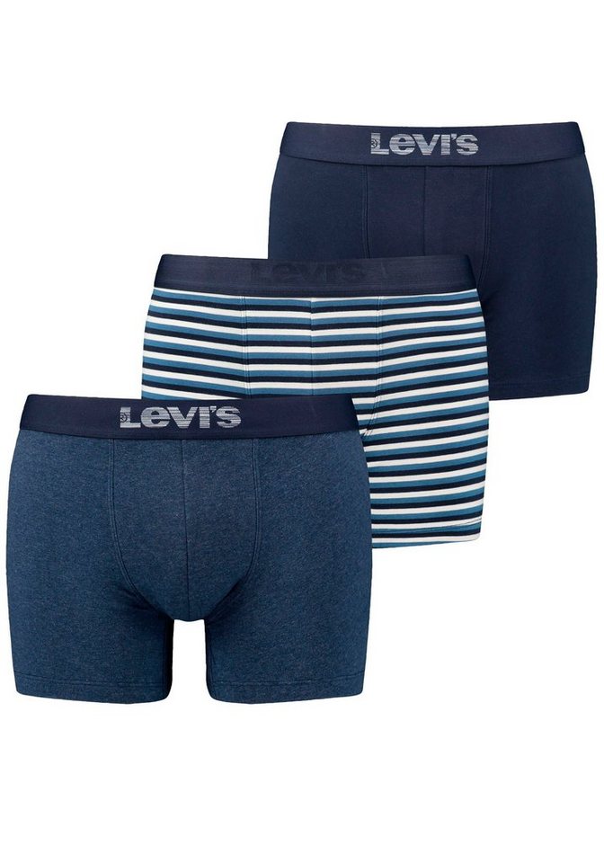 Levi's® Boxershorts (Packung, 3-St) LEVIS MEN GIFTBOX DENIM STRIPE BOXER BRIEF 3P von Levi's®