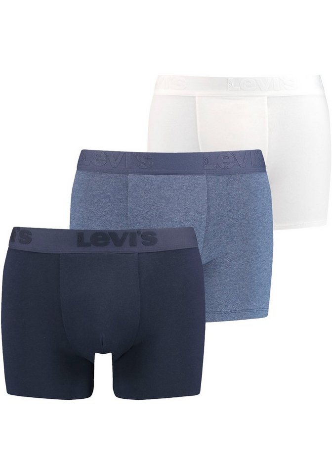 Levi's® Boxershorts LEVIS MEN PREMIUM BOXER BRIEF 3P (3er Pack) mit breitem Logobund von Levi's®