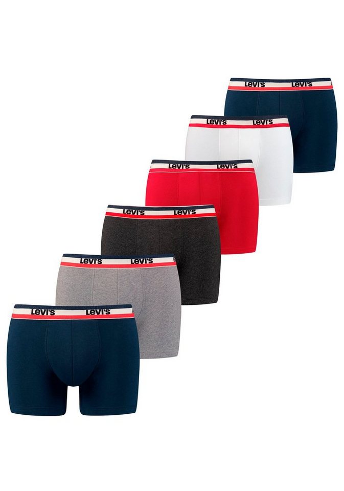 Levi's® Boxershorts (Packung, 6-St) 6 Stück mit Logobund von Levi's®