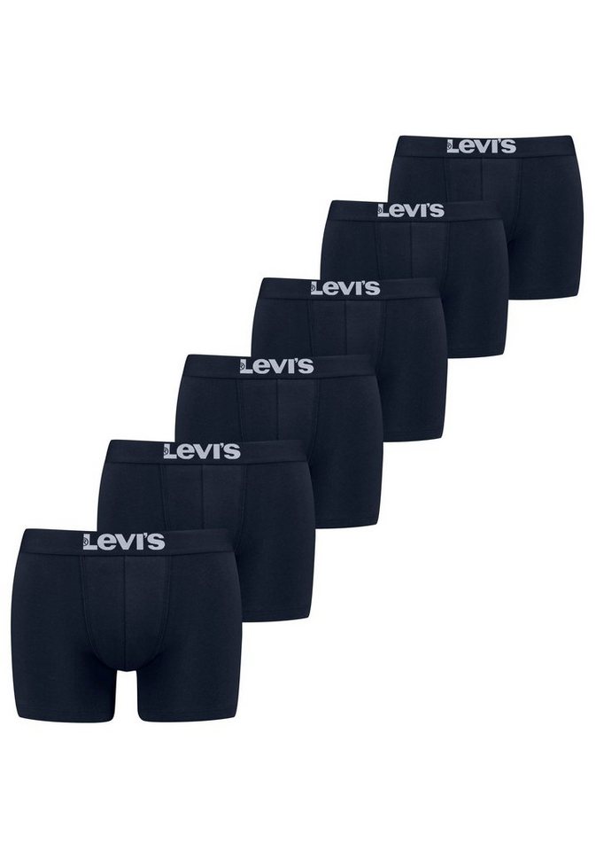 Levi's® Boxershorts (Packung, 6-St) LEVIS MEN SOLID BASIC BOXER BRIEF ORG CO 6P ECOM von Levi's®