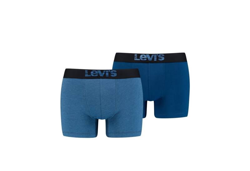 Levi's® Boxershorts LEVIS MEN OPT ILL BOXER BRIEF ORG CO 2P (2er Pack) mit breitem Logobund von Levi's®