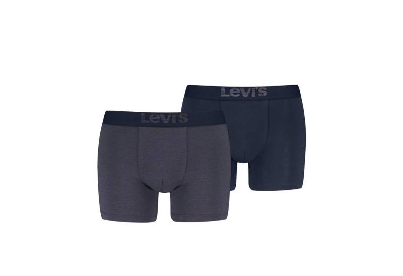 Levi's® Boxershorts LEVIS MEN OPT ILL BOXER BRIEF ORG CO 2P (2er Pack) mit breitem Logobund von Levi's®