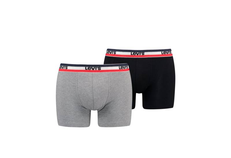 Levi's® Boxershorts LEVIS MEN SPW LOGO BOXER BRIEF ORG 2P (Packung, 2er Pack) mit breitem Logobund von Levi's®