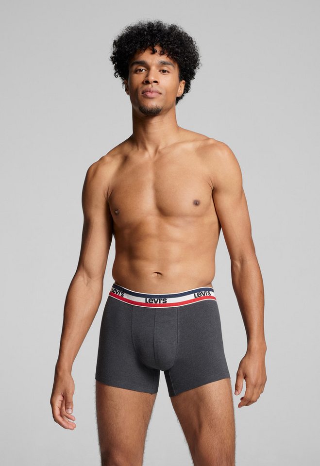 Levi's® Boxershorts LEVIS MEN SPW LOGO BOXER BRIEF ORG 2P (Packung, 2er Pack) mit breitem Logobund von Levi's®
