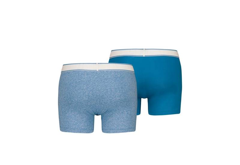 Levi's® Boxershorts LEVIS MEN VNTG HTR BOXER BRIEF ORG CO 2P (2er Pack) mit breitem Logobund von Levi's®